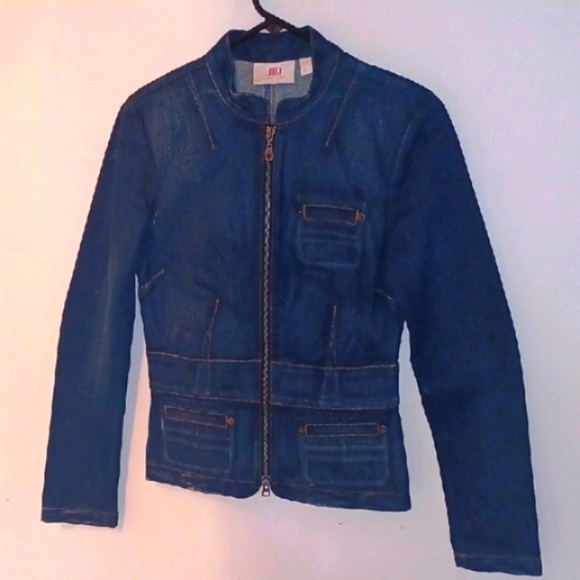 JLo by Jennifer Lopez Indigo Denim Jacket, Medium - Picture 1 of 7